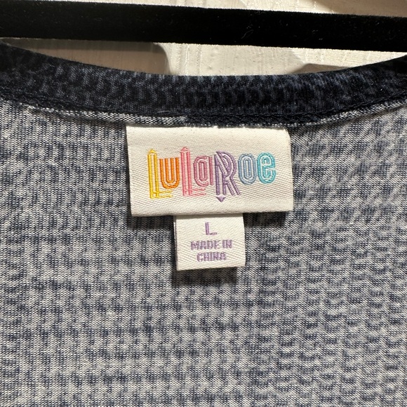 Lularoe Dark Blue patchwork Joy - Picture 3 of 3